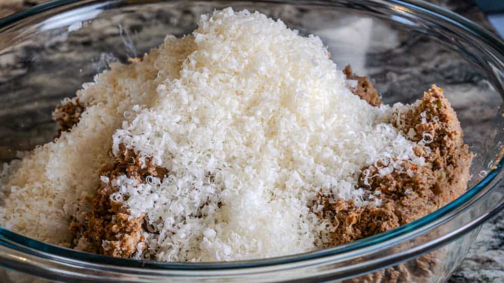 And to that we added grated Parmigiano Reggiano. 