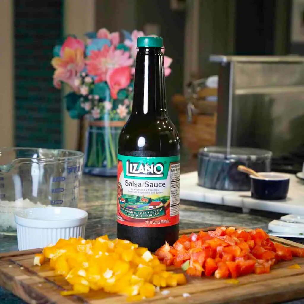 The Special Sauce you simply must have: Lizano Salsa Sauce.